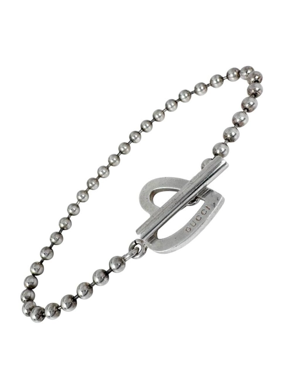Gucci Ballchain Heart Silver Bracelet